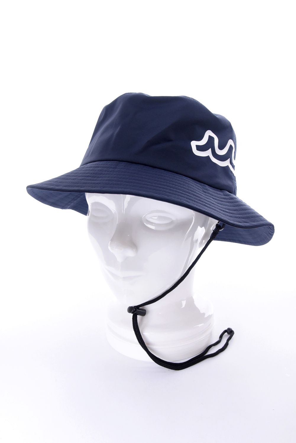 muta - REIN BUCKET HAT / 防水 ロゴ バケットハット (ネイビー