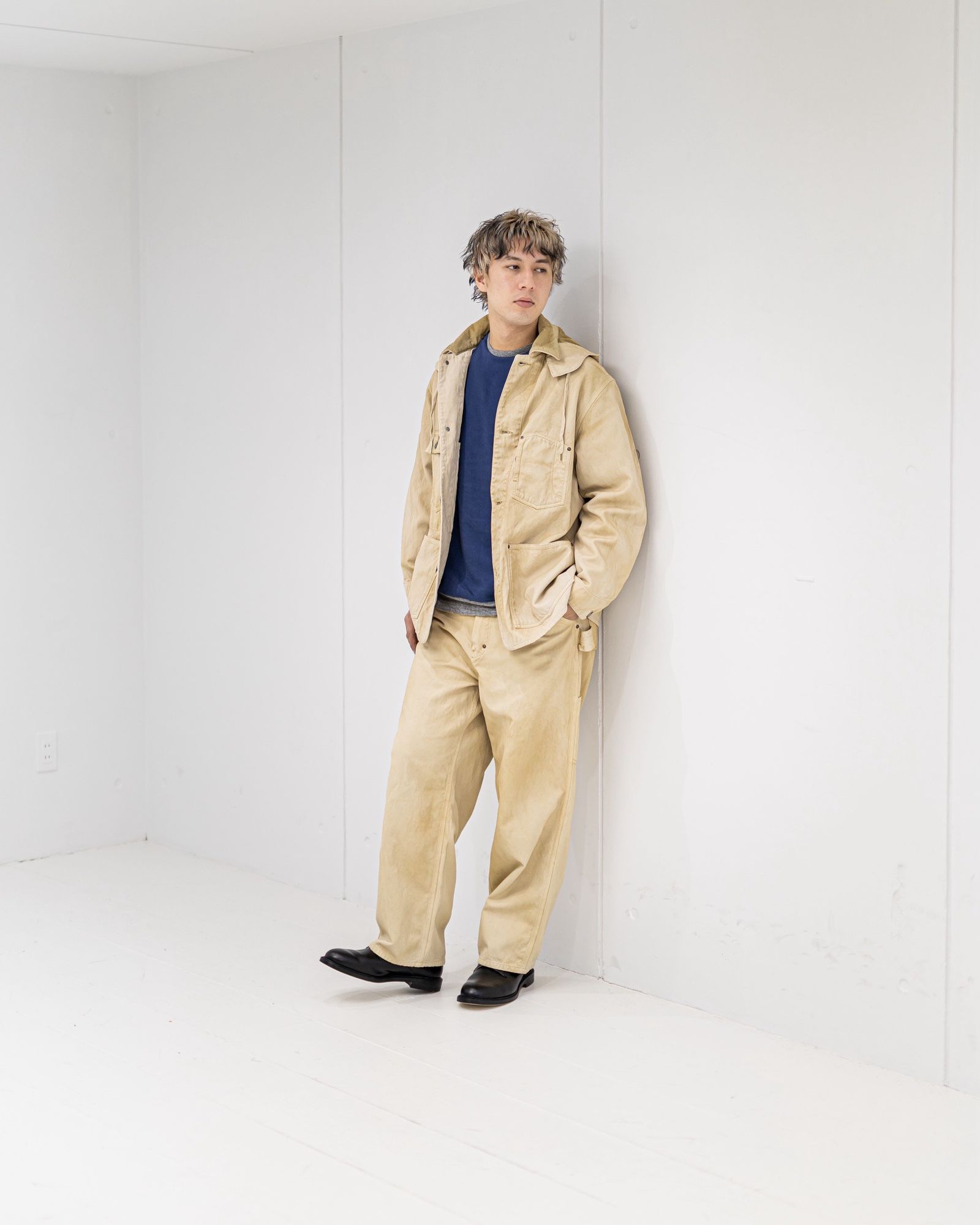 A.PRESSE - アプレッセ 2026 STYLE1 Vintage Silk Hemp Coverall