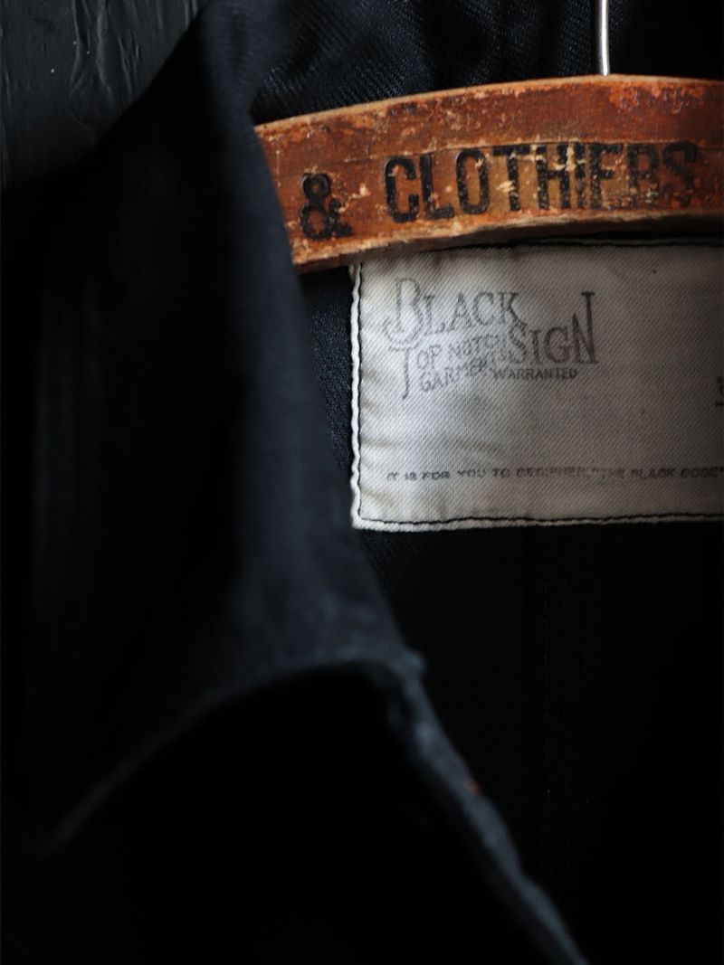 BLACK SIGN - 15oz BLACK DENIM DELTA JACKET (DEEP BLACK) | SKANDA