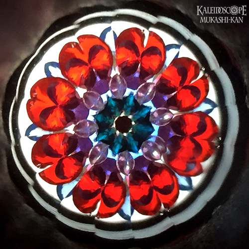 シルバー万華鏡]クラシック・カレイドスコープ：シェル・カメオ