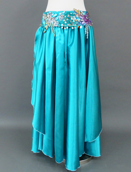 ベリーダンス衣装】艶やかなエメラルドグリーンが美しい♡ベリー