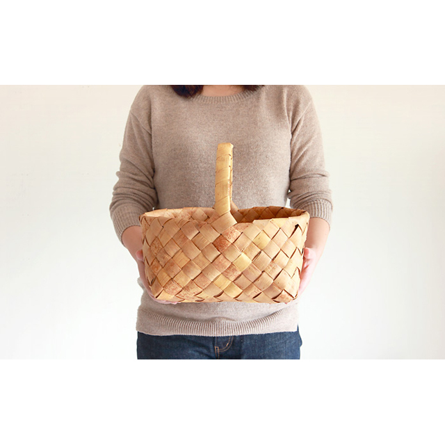 白樺かご/ハンドル付きバスケット・LT COMFOTA 北欧雑貨店