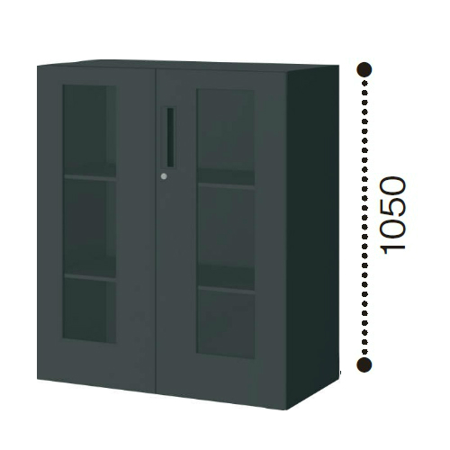 コクヨ KOKUYO エディア〈ブラックタイプ〉H1050タイプ 両開き