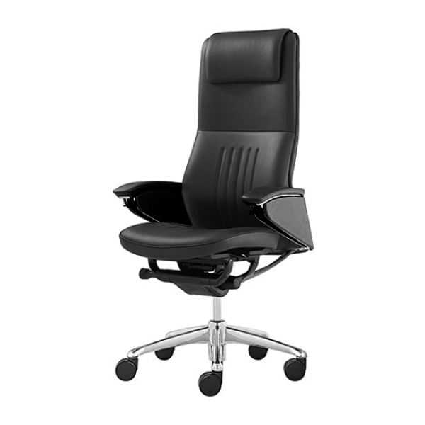 オカムラ Legendaシリーズ レジェンダチェア エクストラハイバック 革