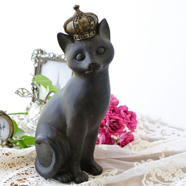 猫 ネコ ねこ 雑貨 置物 インテリアオブジェ アジアン雑貨 プリンセス