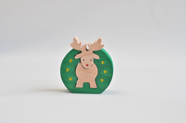 木のおもちゃ杢】 ゆりかごの金太郎坊や（鯉） 木のおもちゃHANA