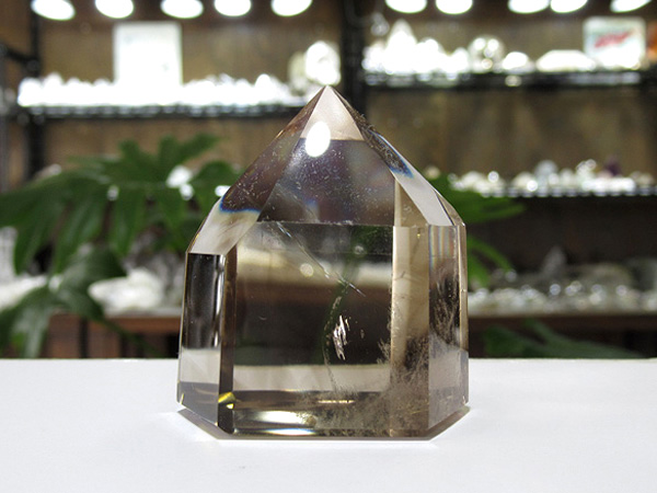 高品質 ナチュラルスモーキーシトリン 水晶ポイント マダガスカル産