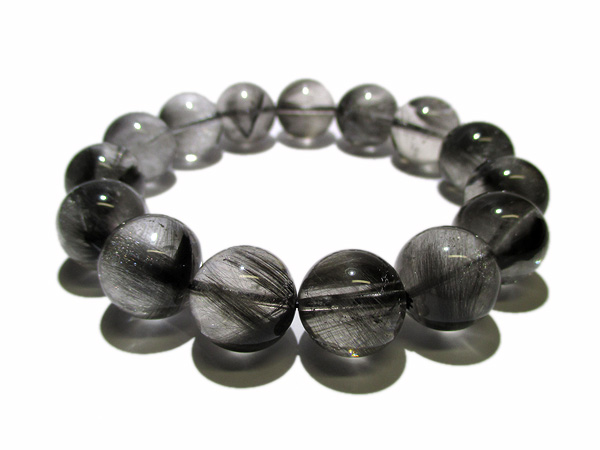 プラチナクォーツ(ブルッカイトinクォーツ) ブレスレット 約15mm 【鬮石】