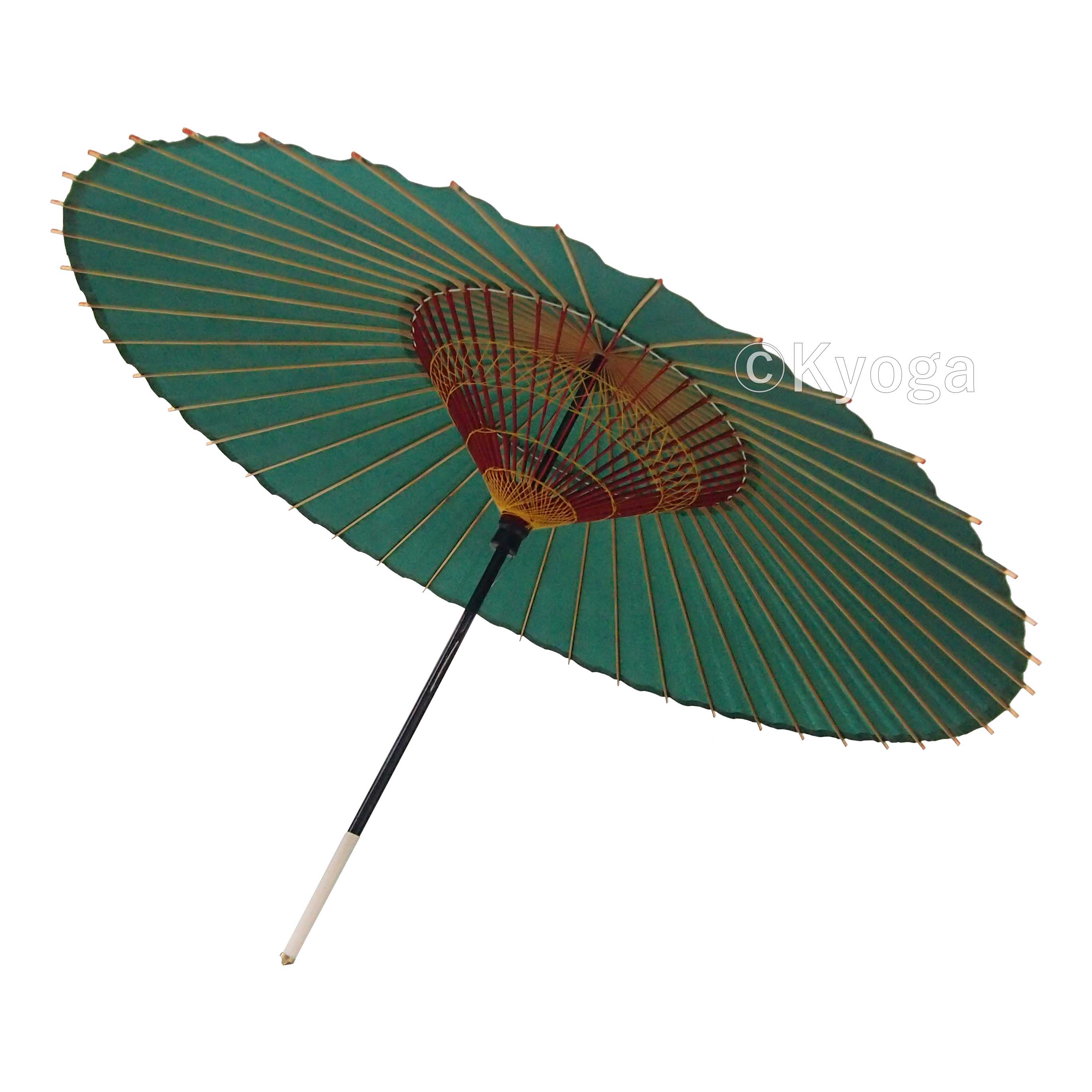 和傘・野点傘専門店 恭雅】蛇の目傘 無地 深緑 別注品