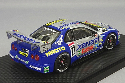 エブロP4 1/43 ザナヴィ ヒロト GT-R JGTC 2001 #22 M.クルム / 田中
