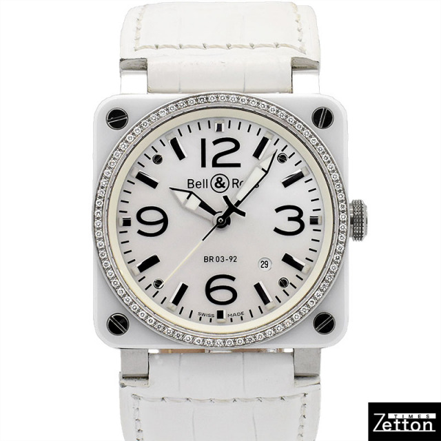 Bell＆Ross ベル＆ロス その他R03-92 ホワイトセラミック ダイヤベゼル