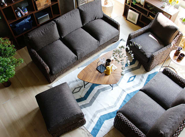 3人掛けソファー Cranz（クランズ）ブラウンタイプ｜北欧