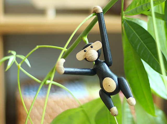 KAY BOJESEN DENMARK Monkey（モンキー）ブラック ミニサイズ｜北欧