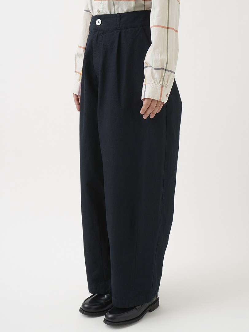 インディゴウェザー タックバルーンパンツ