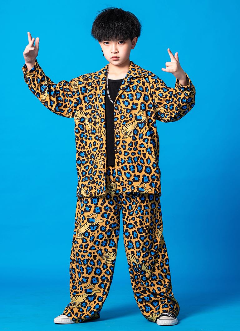 キッズ ダンス衣装 セットアップ 豹柄 |【公式】Royal Dance (ロイヤ