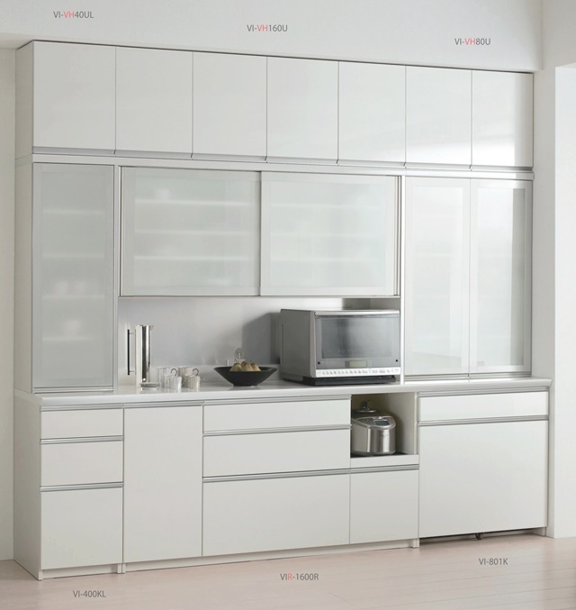 パモウナ【Pamouna】 食器棚 VI/JI シリーズ 280cm幅(160＋80＋40