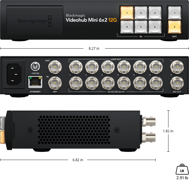 Blackmagic Videohub – Tech Specs | Blackmagic Design