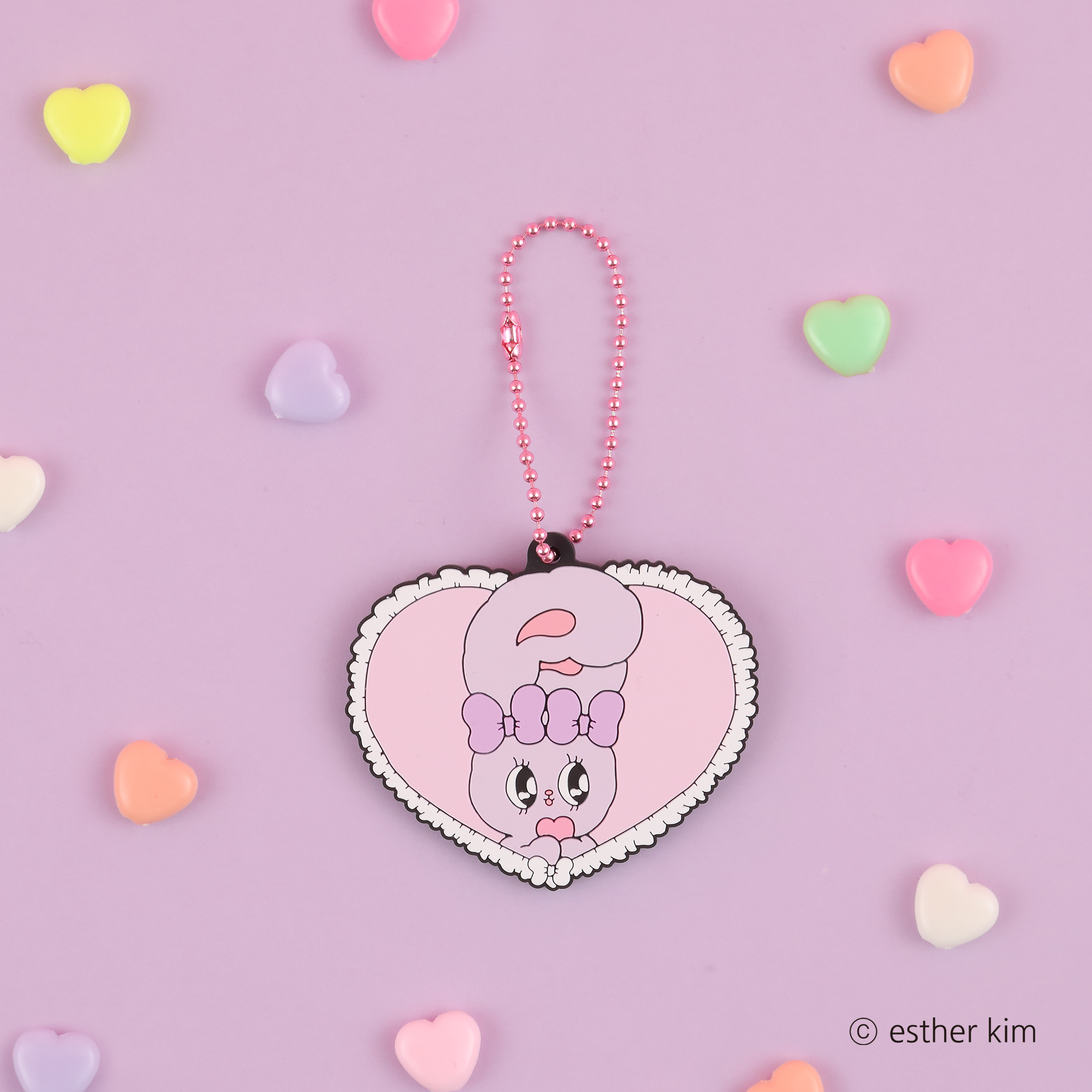 ラバーキーホルダー【ラベンダーバニー】【AniBOX】