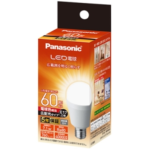 LDA7L-G-E17/E/S/W (パナソニック)｜電球色相当｜LED電球｜電材堂【公式】