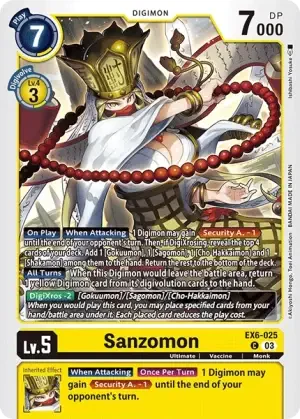 Sanzomon (EX6-025) - DigimonCard
