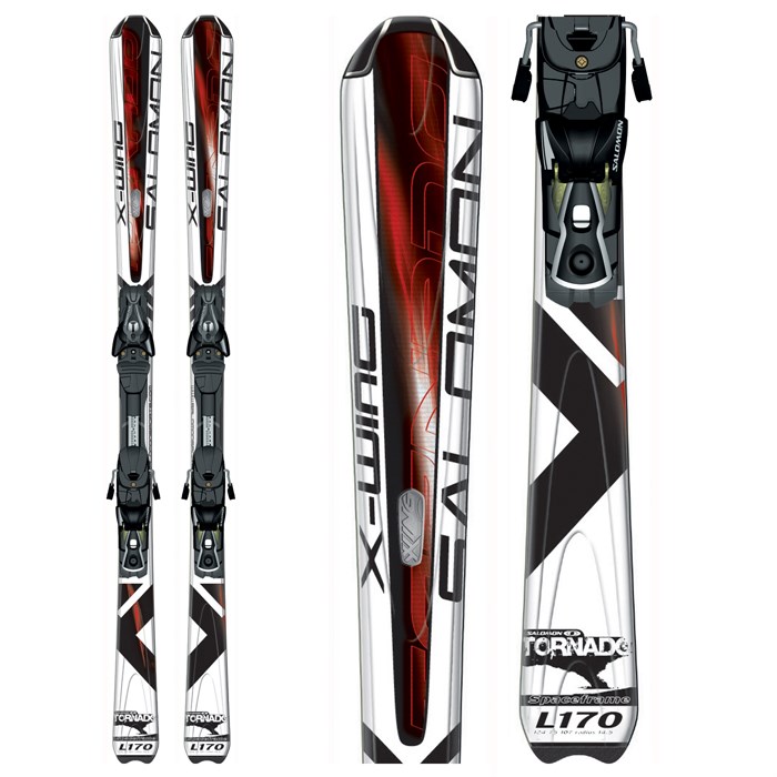 Salomon X Wing Tornado Skis + Salomon Bindings 2008 | evo