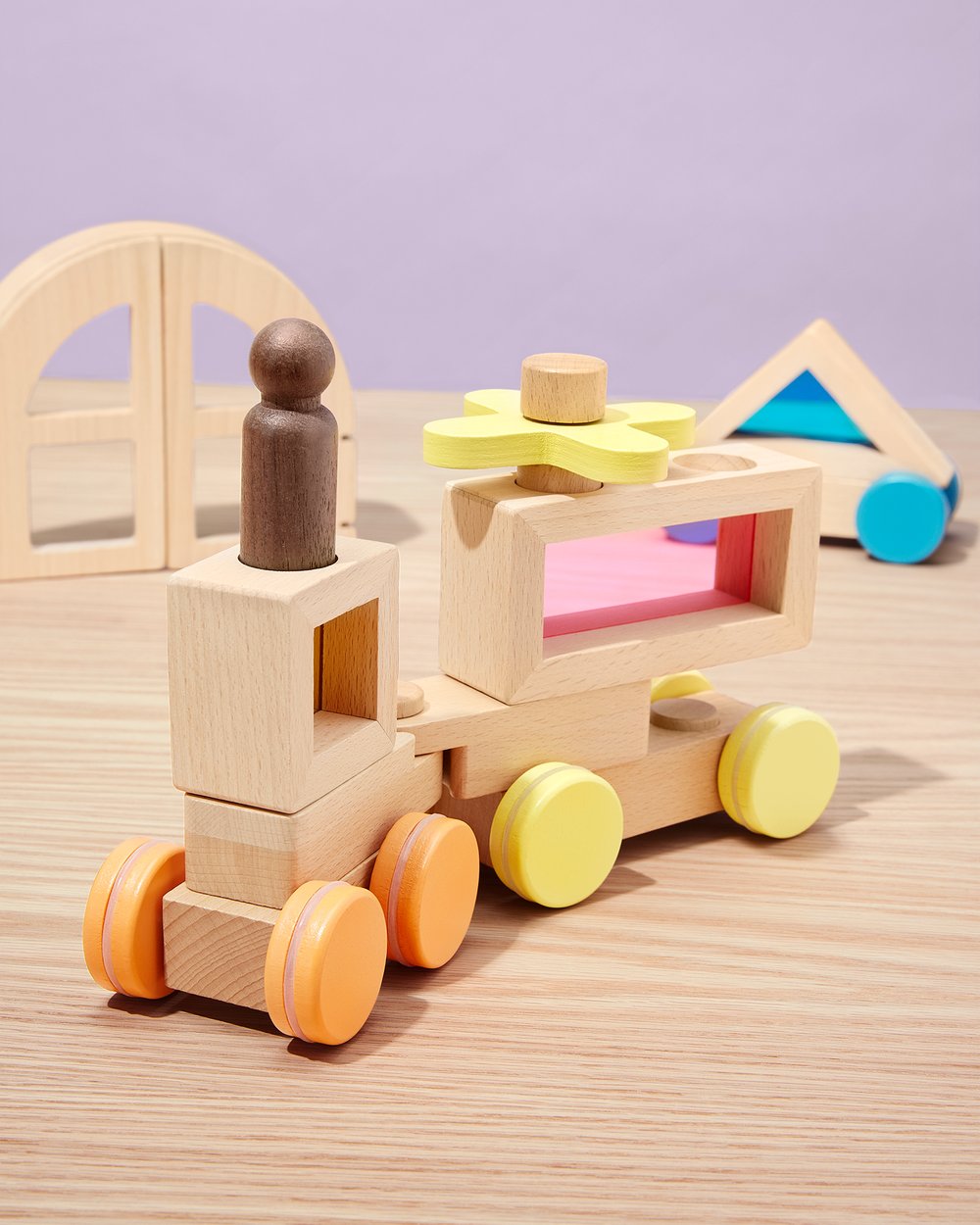 Rainbow Blocks and Cars Building Set | KiwiCo