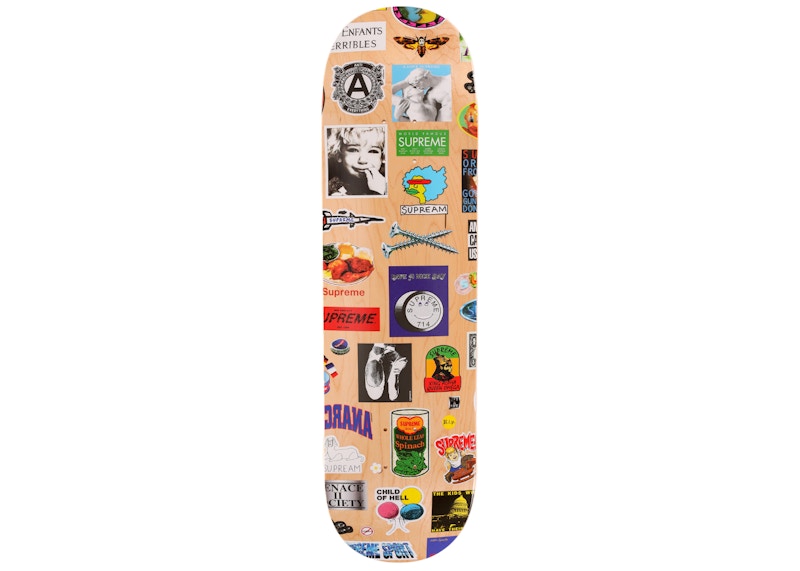 Supreme Stickers Skateboard Deck Tan - SS21 - US