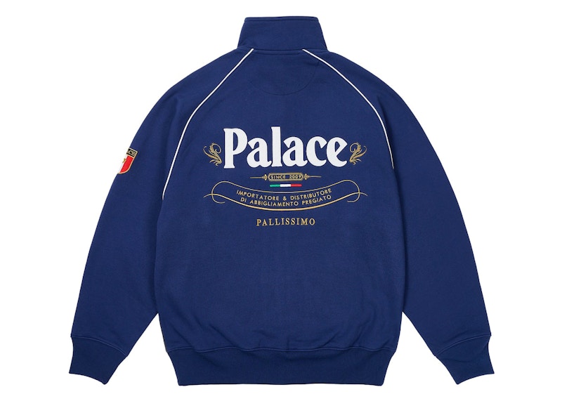 Palace Italia Zip Funnel Navy Men's - SS24 - US