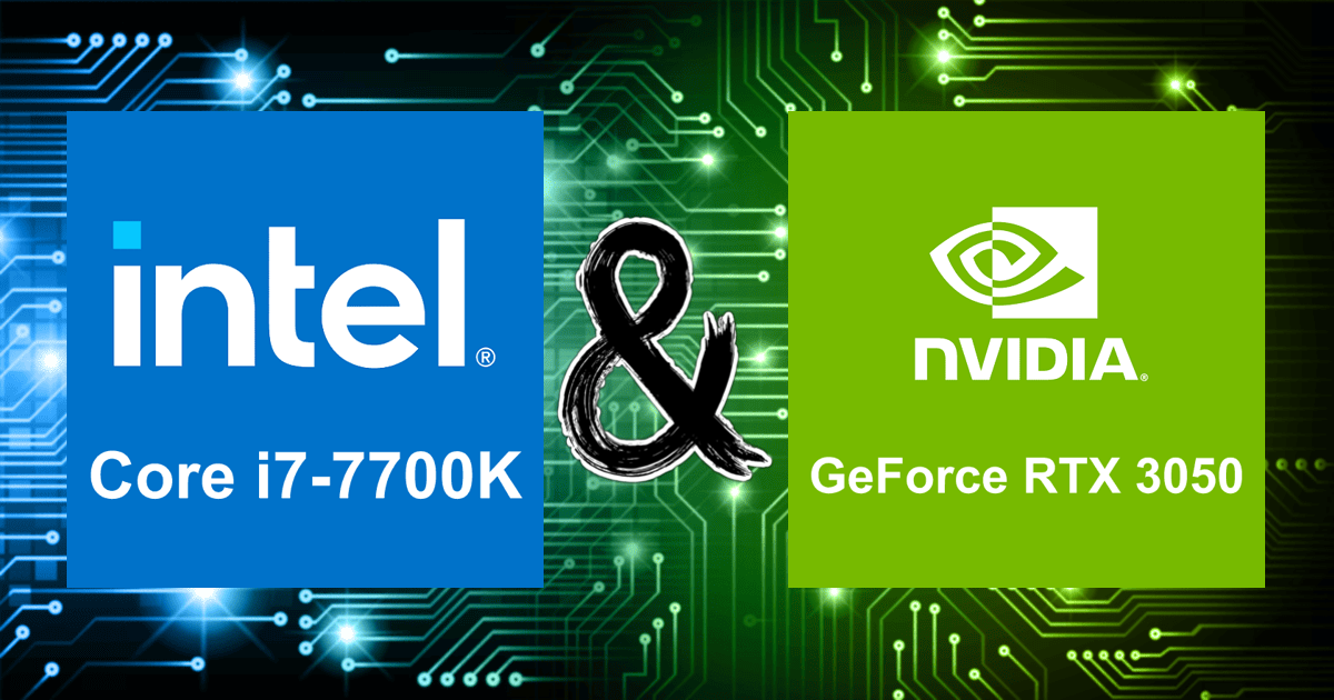 Core i7-7700K と GeForce RTX 3050 | ボトルネック計算