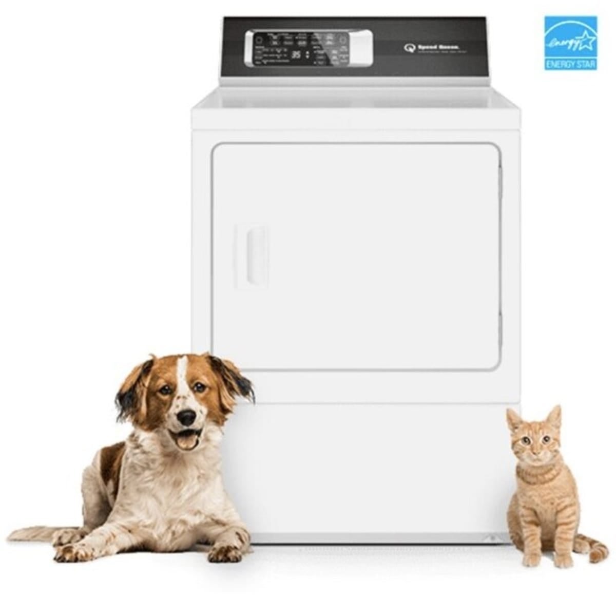 Speed Queen DR7004WG 27 Inch Gas Dryer White | Plesser's Appliances