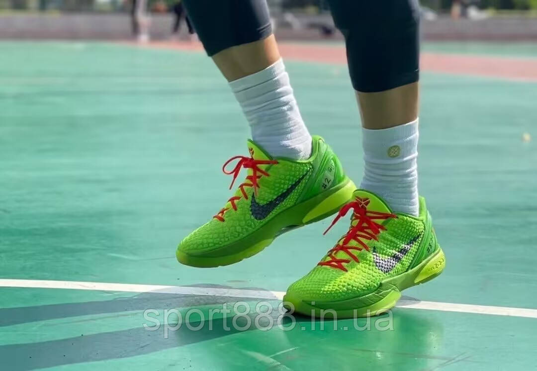 Nike Kobe 6 Protro Grinch Christmas Коби Гринч зеленые мужские