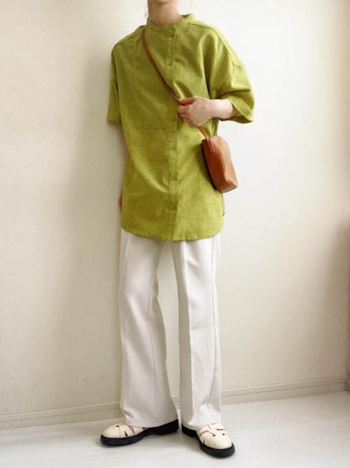 2021 SS アシンメトリーパイピングシャツ（シャツ/ブラウス）｜select