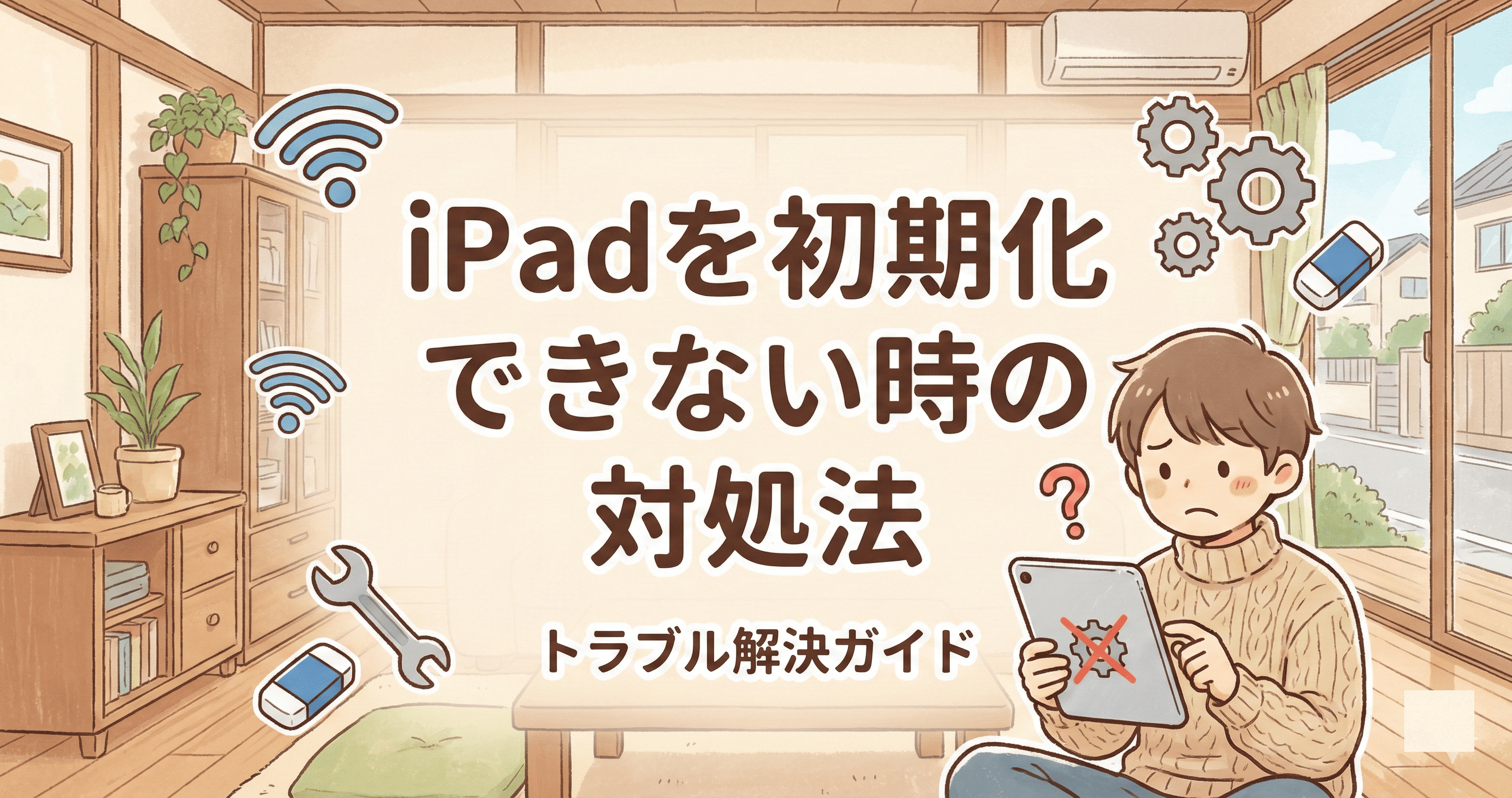 iPadが初期化できない7つの対処法で即解決