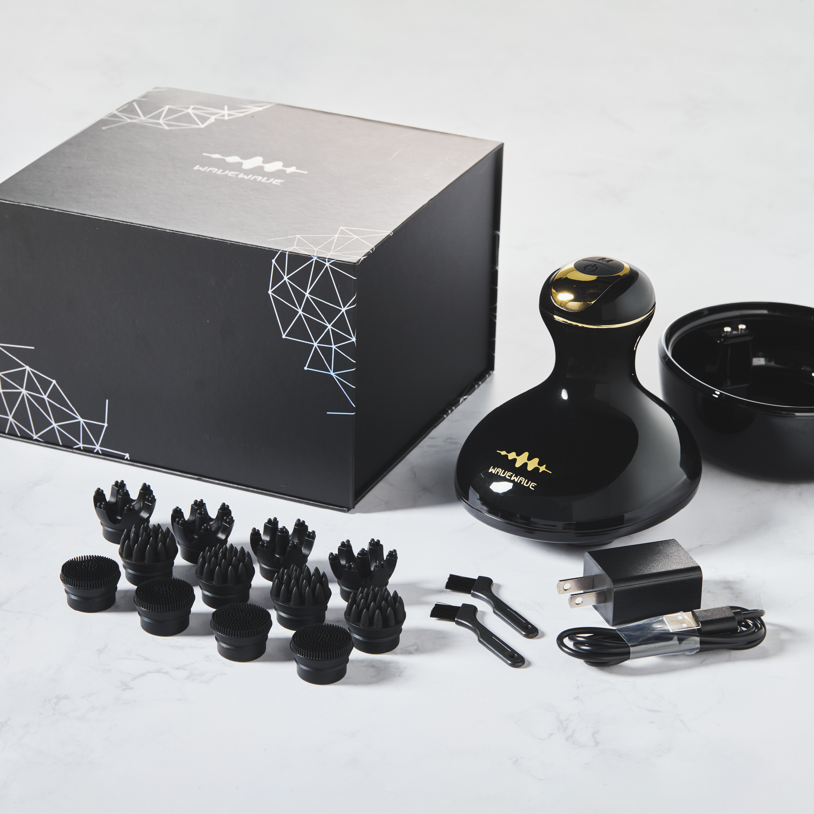 EMS SCALP HEAD SPA【全身に使える3種のアタッチメント付】 | WAVEWAVE