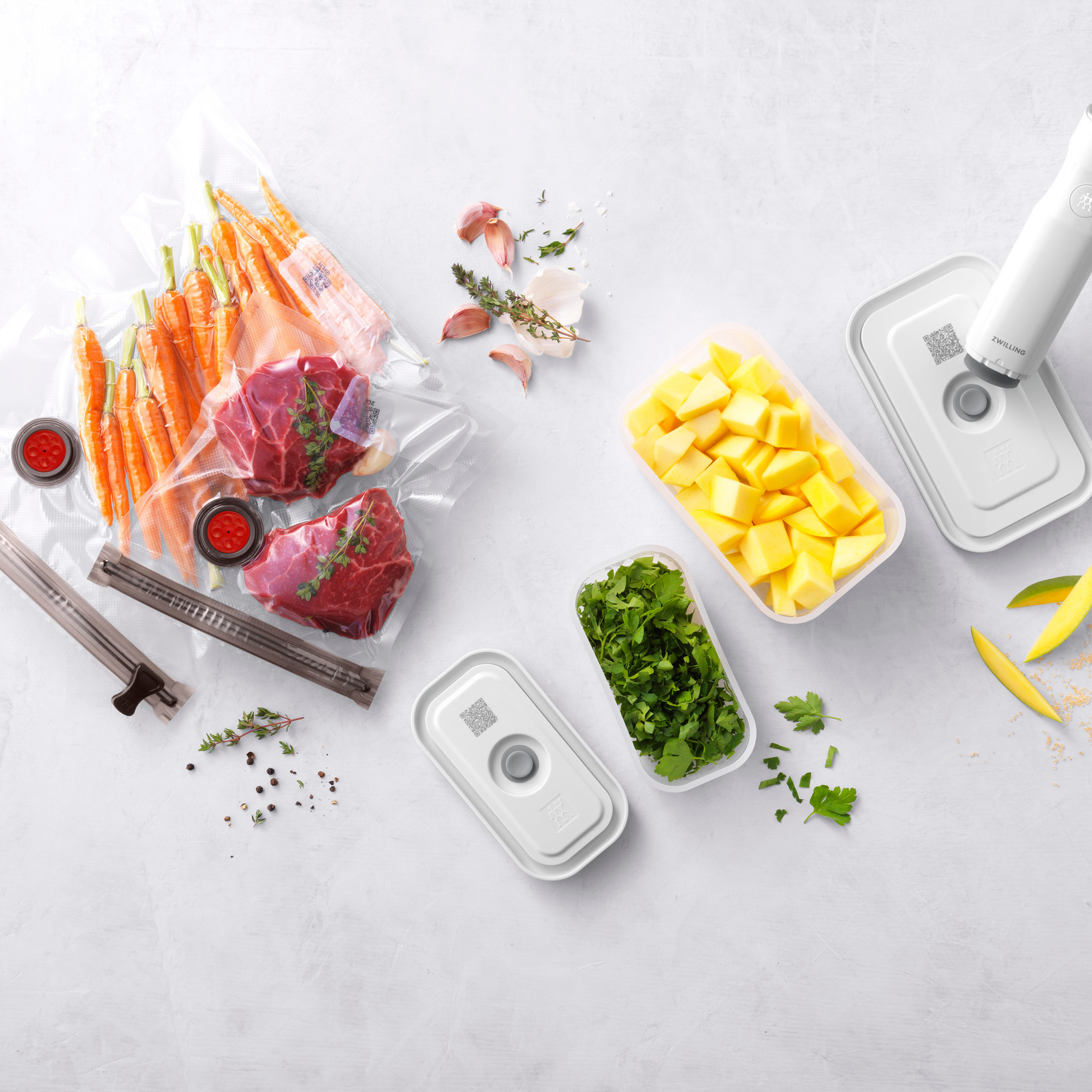 フレッシュ&セーブ 真空パック機 スターター7点セット プラスチック