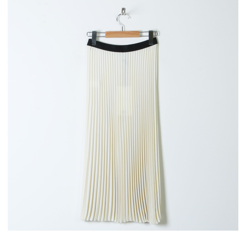 08sircus (ゼロエイトサーカス) Drape satin pleated skirt / ドレープ