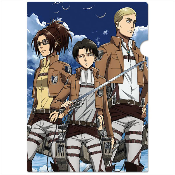 進撃の巨人 クリアファイルR[リヴァイ＆エルヴィン＆ハンジ][アズ