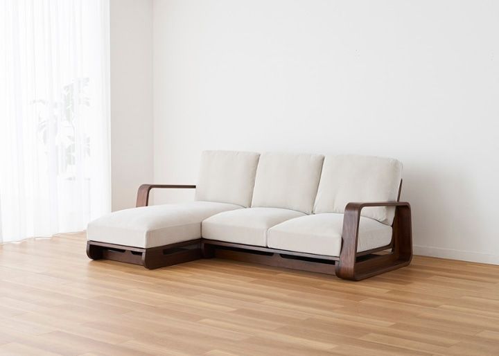 テン・ハイバックソファ v01 カウチセット～上質な座り心地と無垢材の