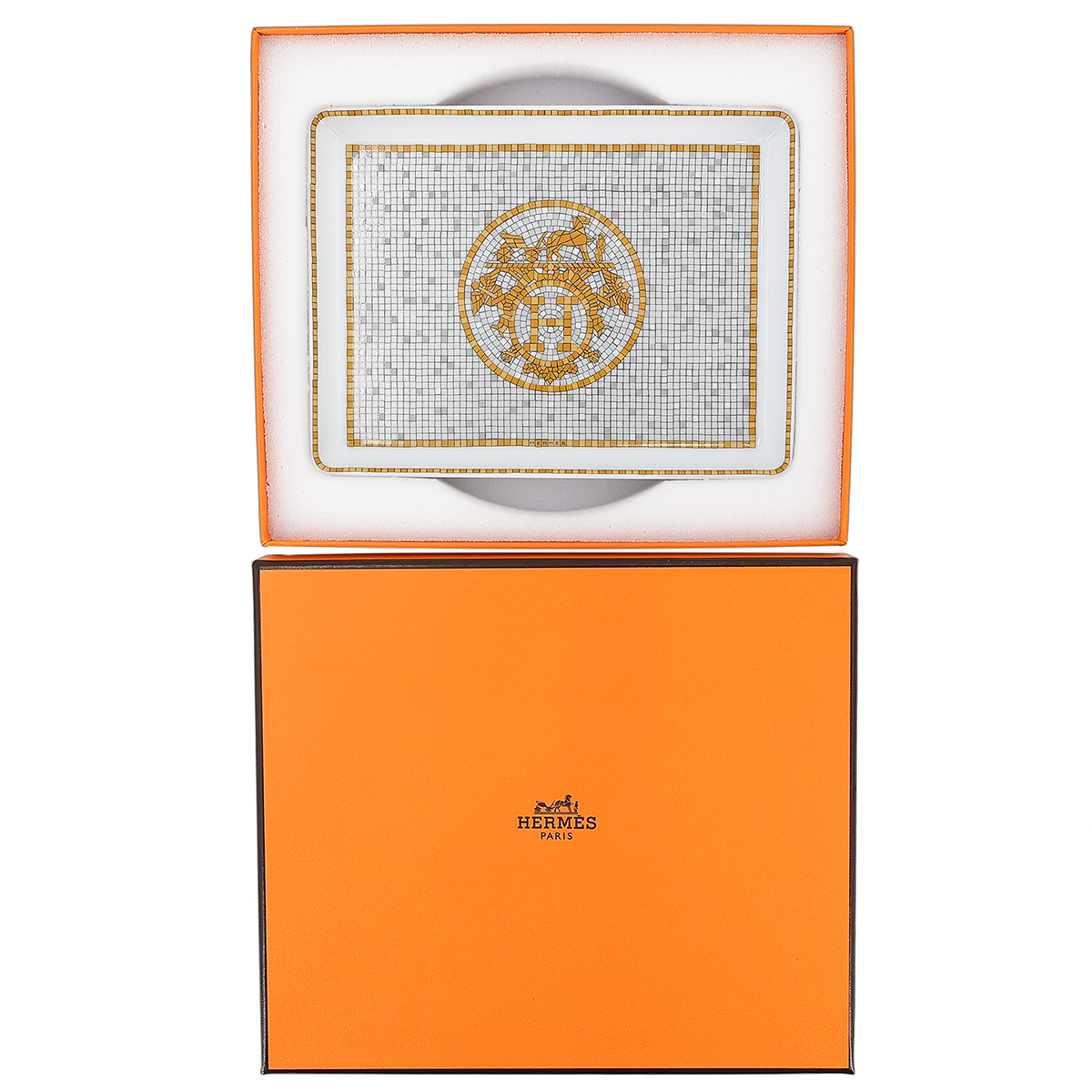 ランク N 新品 HERMÈS エルメス トレー モザイク 24 ゴールド PM