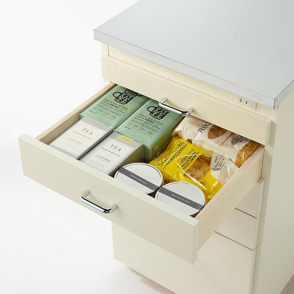 幅20奥行55cm］ ステンレス天板隙間収納 引き出しタイプ 完成品 日本製