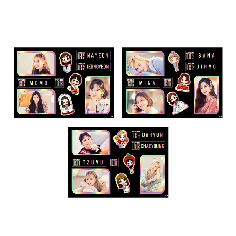 ステッカーセット（3枚入り） / TWICE WORLD TOUR 2019 'TWICELIGHTS