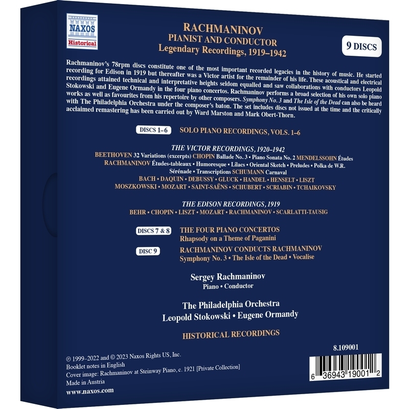セルゲイ・ラフマニノフ／ピアニストとして、指揮者として 伝説の録音