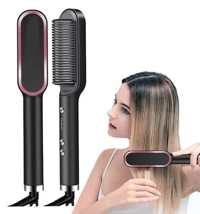 Escova Alisadora Anion Hair Pro 3 em 1 Secador Chapinha Modelador