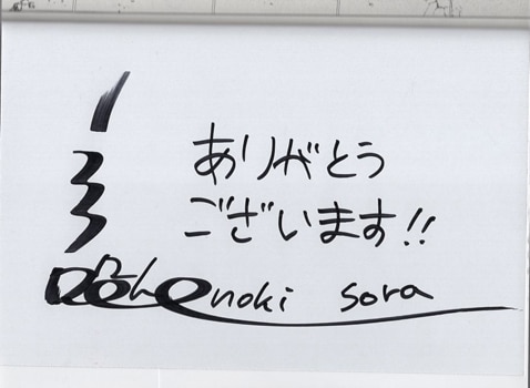 ほおのきソラ 直筆サイン本「最後にひとつだけお願いしてもよろしい