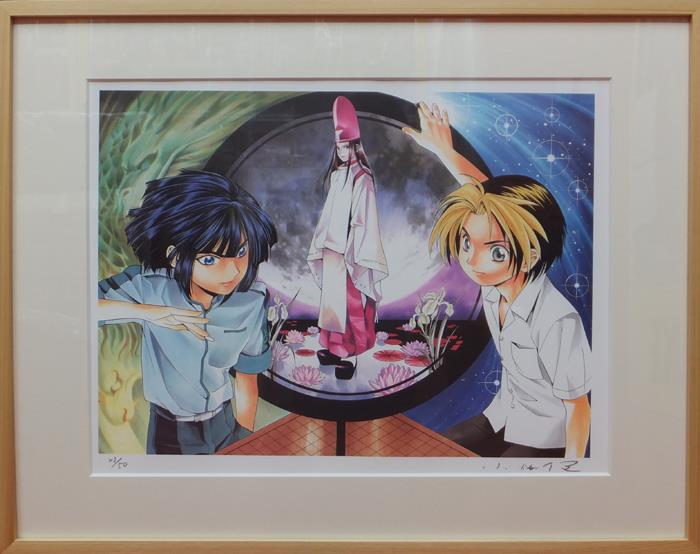 直筆サイン入りカラー複製イラスト 小畑健 ヒカルの碁 [FG-1509]