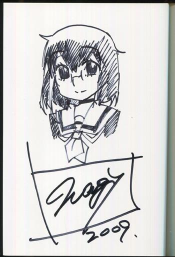 直筆イラストサイン本 高槻ナギー めがらにか 1 PG-9570