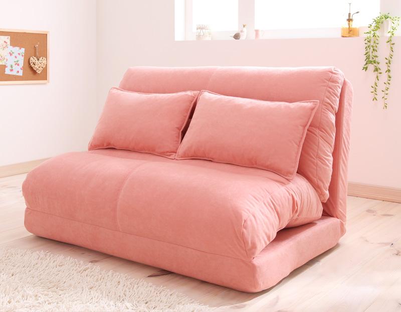 スエード生地が気持ちいい！折りたたみソファーベッド 幅60cm｜ハレノワ
