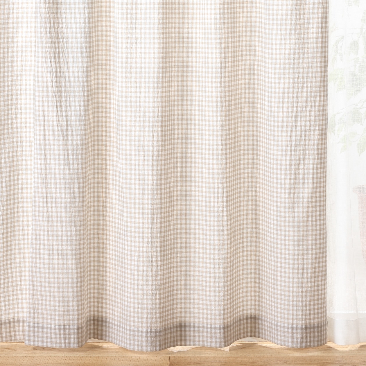無印良品 オーガニックコットン洗いざらしプリーツカーテン／ライト