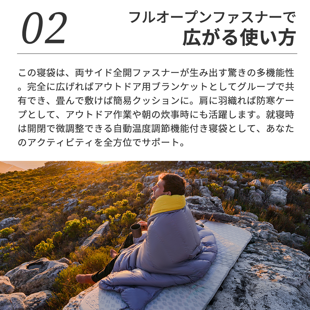 Naturehike CW400 シュラフ ダウン 650FP 寝袋 コンパクト 軽量 撥水