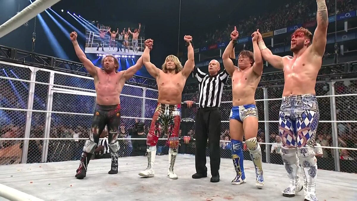 Hiroshi Tanahashi seals his team's victory at AEW x NJPW Forbidden
